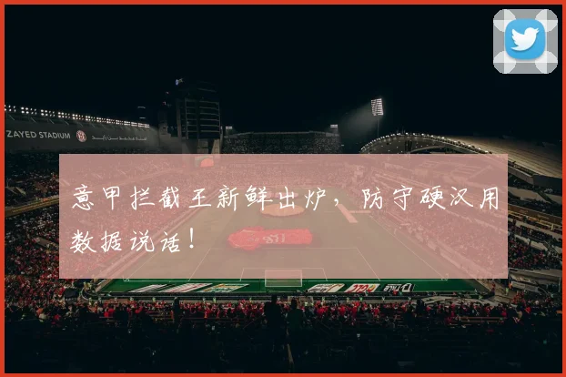 意甲拦截王新鲜出炉,防守硬汉用数据说话!