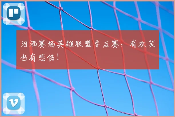 泪洒赛场英雄联盟季后赛,有欢笑也有悲伤!